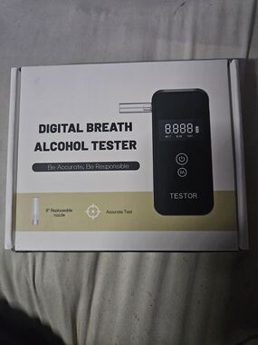 Digital Breath Alcohol Tester - Black